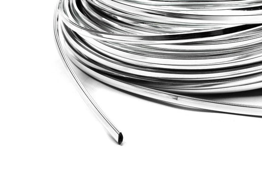 Chrome molding per meter U-shaped sal19a (1 meter, 8.5 mm) - Reelken Auto