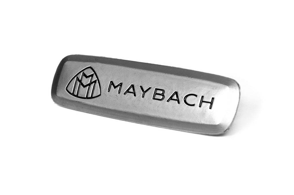 Maybach Aluminum nameplate for floor mats (1pc) for Mercedes - Reelken Auto