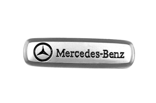 Mercedes aluminum nameplate for floor mats (1pc) for Mercedes - Reelken Auto