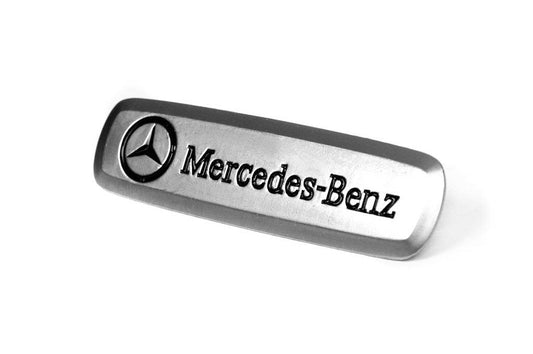 Mercedes aluminum nameplate for floor mats (1pc) for Mercedes - Reelken Auto
