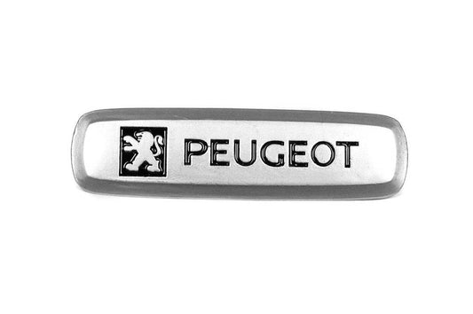 Aluminum nameplate for mats (1pc) for Peugeot - Reelken Auto