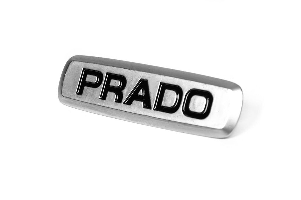 Prado Aluminum Badge for Floor Mats (1pc) for Toyota - image 2