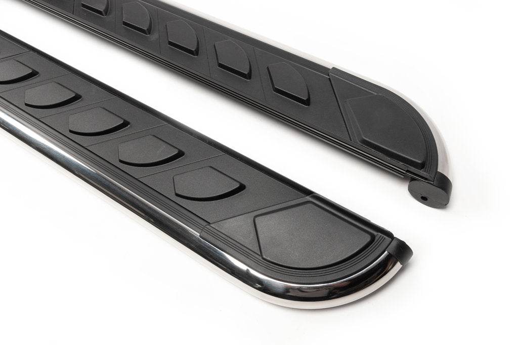 Side sills Maydos V1 (2 pieces, aluminum ↗ stainless steel) for DS7 Crossback - Reelken Auto