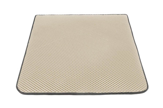 Trunk mat (EVA, beige) for Chevrolet Equinox 2018-2025 - Reelken Auto