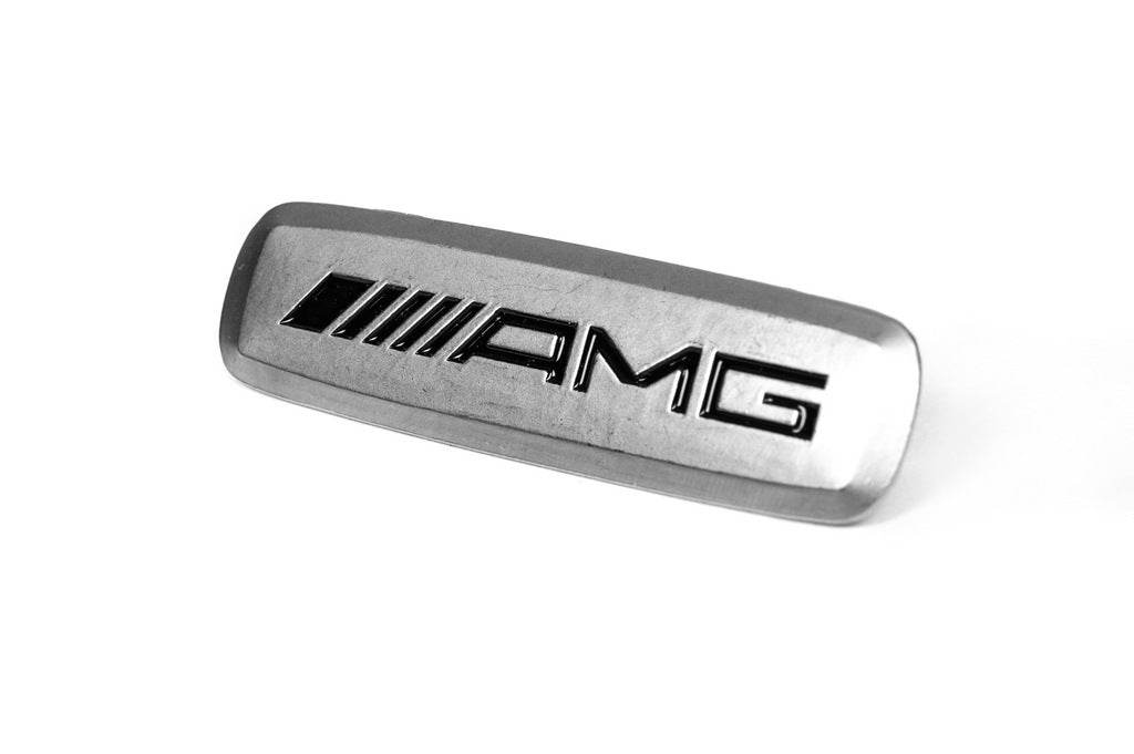 AMG Aluminum nameplate for mats (1pc) for Mercedes - Reelken Auto