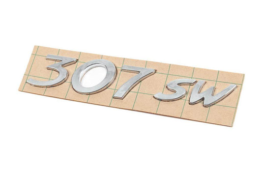 Inscription 307 SW (175mm by 30mm) for Peugeot 307 - Reelken Auto