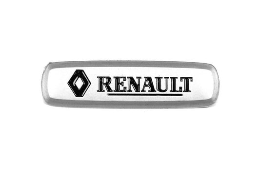 Aluminum nameplate for mats (1pc) for Renault - Reelken Auto