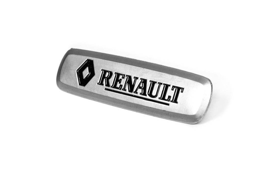 Aluminum nameplate for mats (1pc) for Renault - Reelken Auto