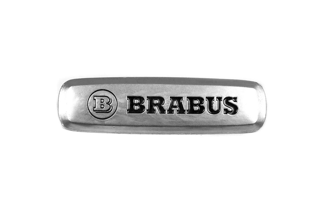 Brabus Aluminum Badge for Floor Mats (1 pc) for Mercedes-Benz - image 1