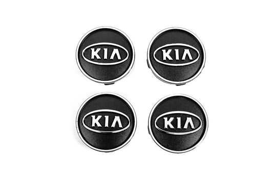 Black Wheel Center Caps kia60tur-bl (59mm to 55mm, 4 pcs) for KIA - image 2