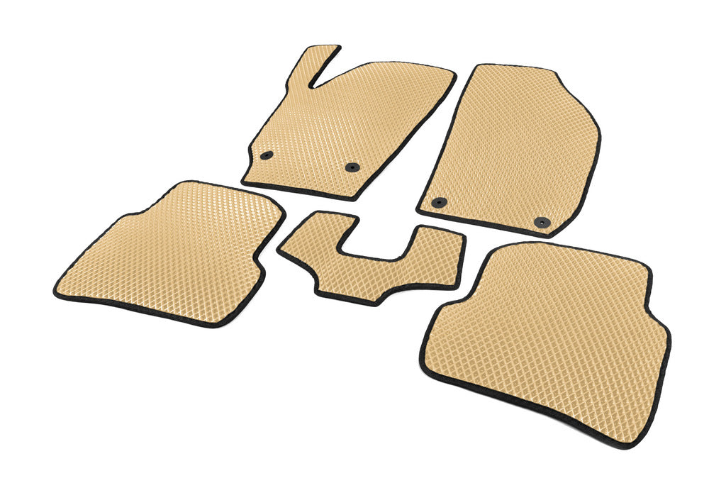 EVA Floor Mats (Beige) for Skoda Fabia 2007-2014 - image 2