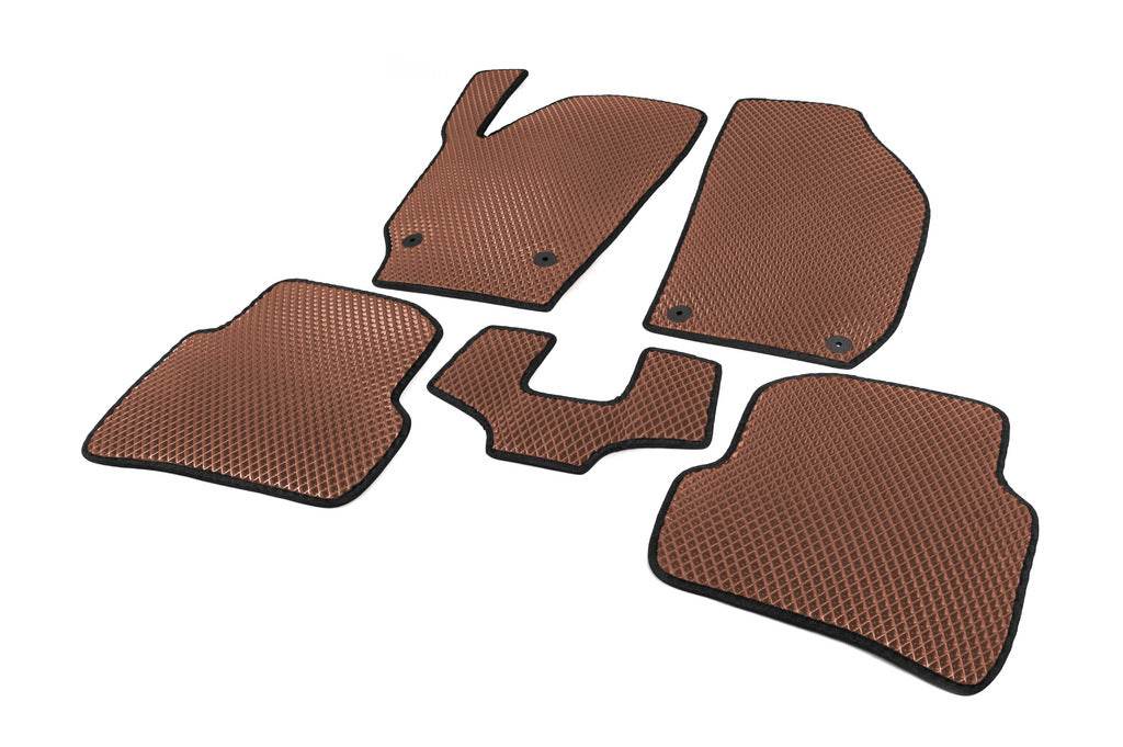 EVA mats (Brown) for Skoda Fabia 2007-2014 - Reelken Auto