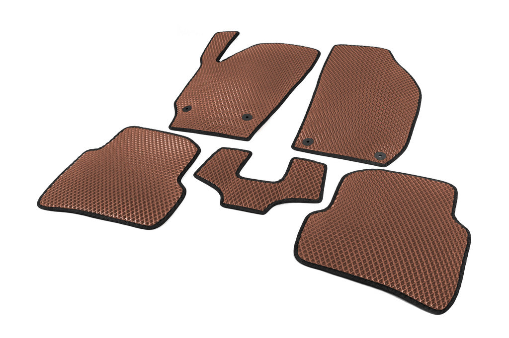 EVA Floor Mats (Brown) for Skoda Fabia 2007-2014 - image 2