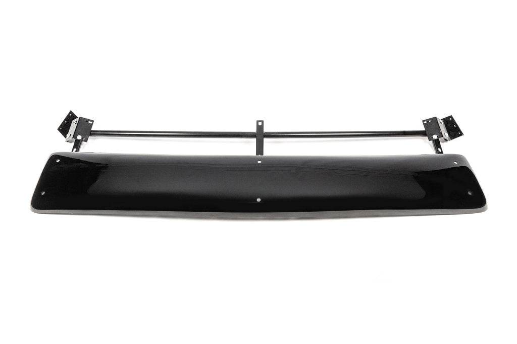 The visor on the windshield (gloss black, 5mm) for Fiat Doblo I 2005-2010 - Reelken Auto