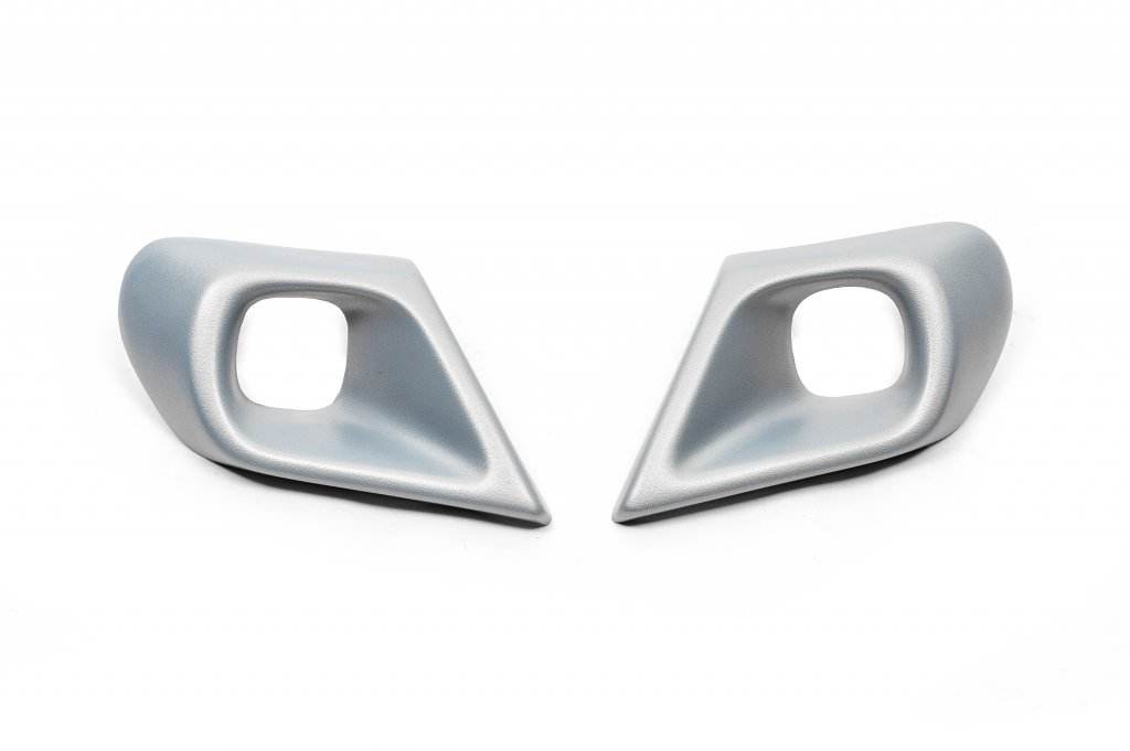 Covers for fog lights (ABS, grey) for Dacia Duster 2018-2024 - Reelken Auto