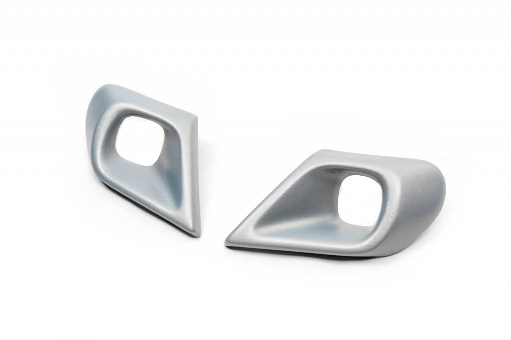 Covers for fog lights (ABS, grey) for Dacia Duster 2018-2024 - Reelken Auto