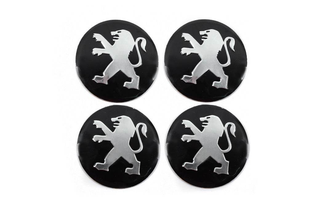 Stickers for caps 56 mm J1011 (4 pcs.) for Peugeot - Reelken Auto