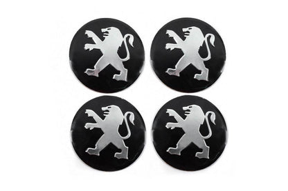 Stickers for caps 56 mm J1011 (4 pcs.) for Peugeot - Reelken Auto