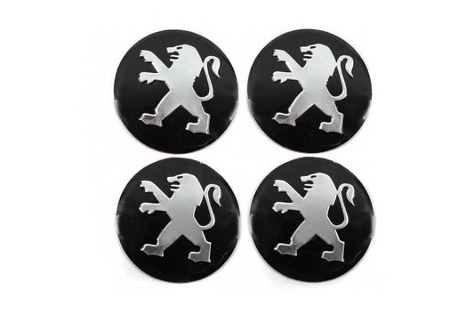 Stickers for caps 56 mm J1011 (4 pcs.) for Peugeot - Reelken Auto