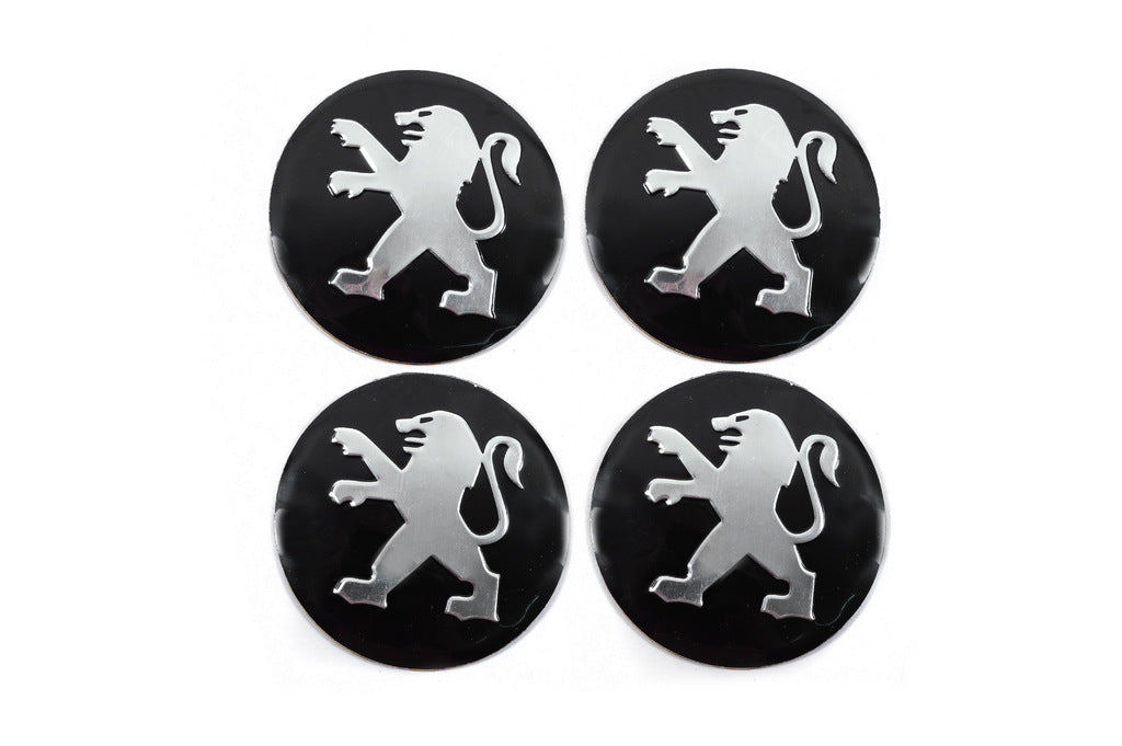 Stickers for wheel center caps 56mm J1011 (4 pcs) for Peugeot - image 1