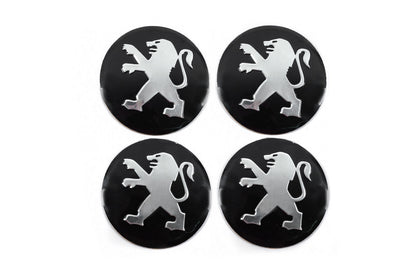 Stickers for wheel center caps 56mm J1011 (4 pcs) for Peugeot - image 1