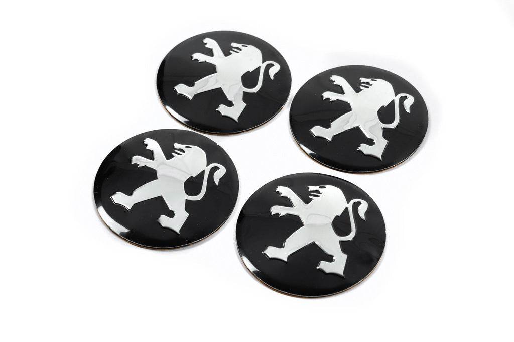 Stickers for caps 56 mm J1011 (4 pcs.) for Peugeot - Reelken Auto