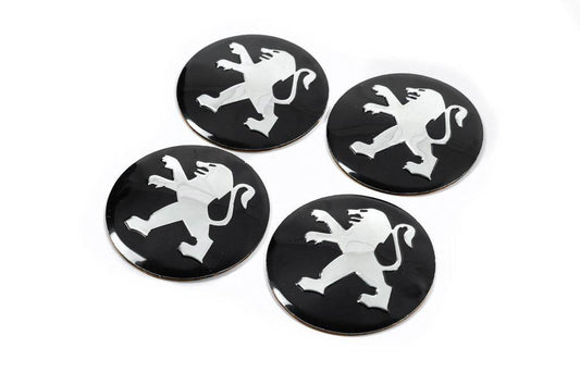 Stickers for caps 56 mm J1011 (4 pcs.) for Peugeot - Reelken Auto