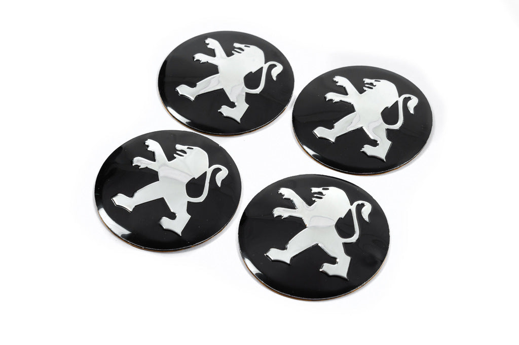 Stickers for wheel center caps 56mm J1011 (4 pcs) for Peugeot - image 2