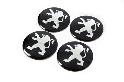 Stickers for wheel center caps 56mm J1011 (4 pcs) for Peugeot - image 2