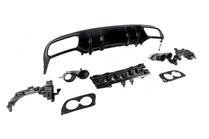 Rear diffuser with exhaust tips (for Coupe Design AMG43) for Mercedes C-сlass W205 2014-2021 - image 5