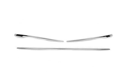 Lining on the front bumper (2019+, 3 PCs, stainless steel) for Volkswagen Passat B8 2015-2023 - image 2