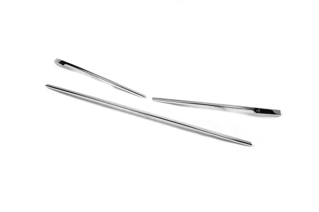Lining on the front bumper (2019+, 3 PCs, stainless steel) for Volkswagen Passat B8 2015-2023 - image 3