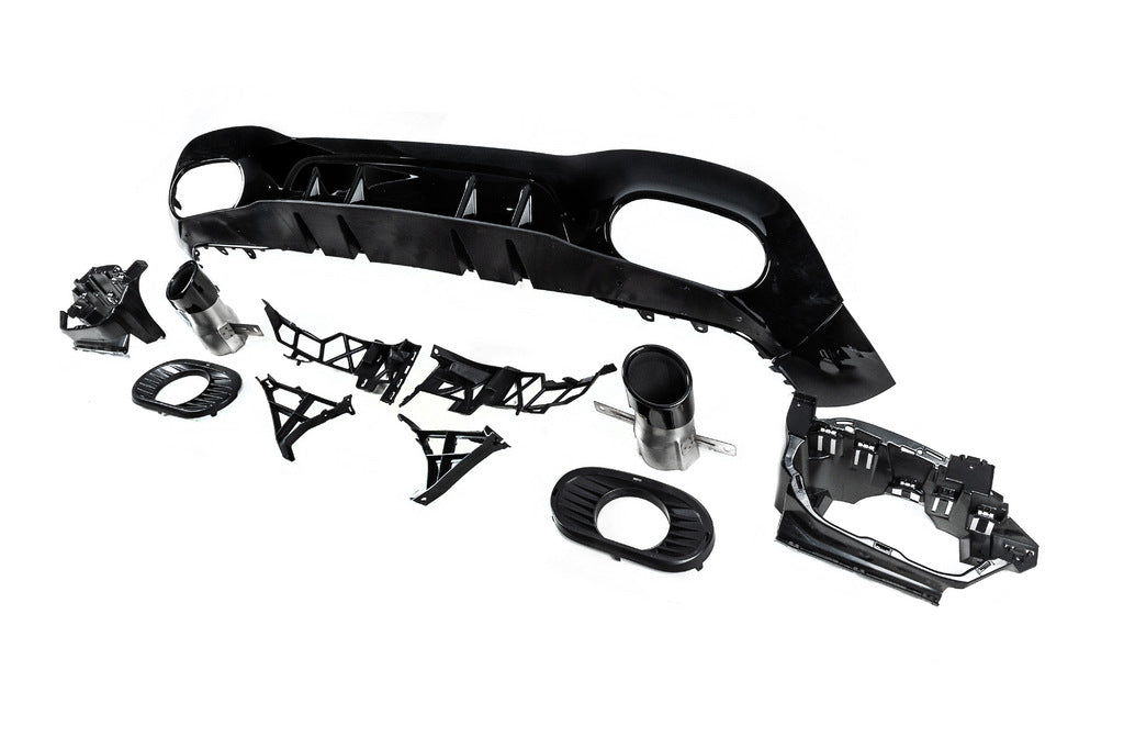 Rear diffuser with exhaust tips (Design A35 HB) for Mercedes A-сlass W177 2018- - image 5