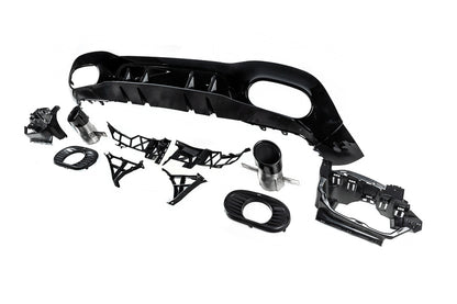 Rear diffuser with exhaust tips (Design A35 HB) for Mercedes A-сlass W177 2018- - image 5