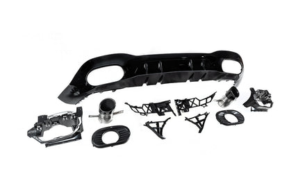 Rear diffuser with exhaust tips (Design A35 HB) for Mercedes A-сlass W177 2018- - image 6