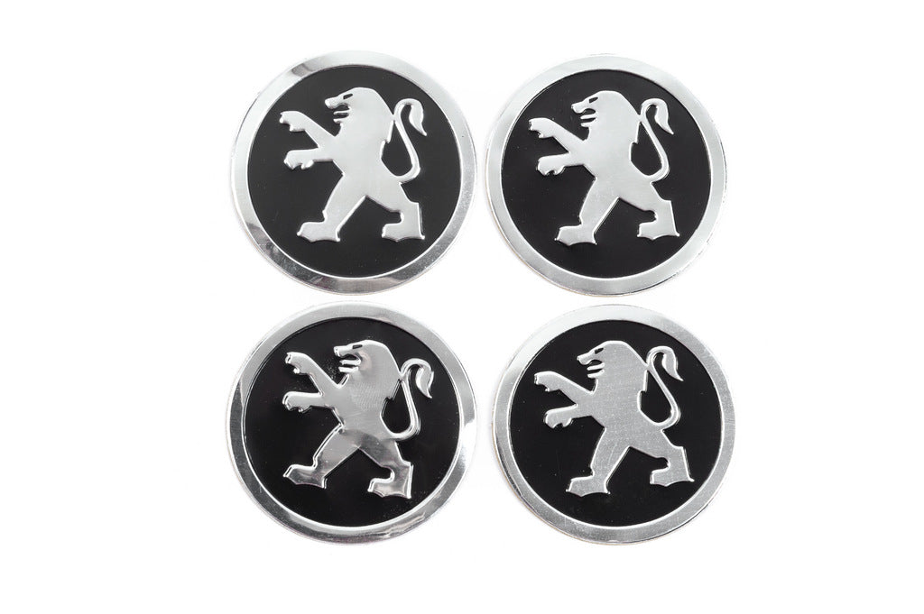 Stickers for wheel center caps 60mm 8924 (4 pcs) for Peugeot - image 1