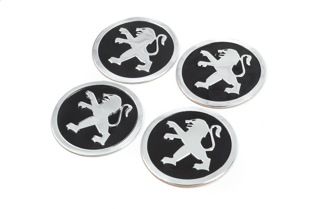 Stickers for wheel center caps 60mm 8924 (4 pcs) for Peugeot - image 2