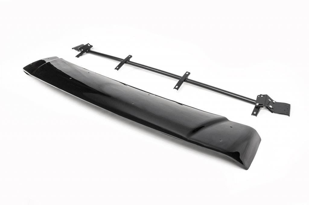 The visor on the windshield (gloss black, 5mm) for Ford Transit 1991-2000 - Reelken Auto