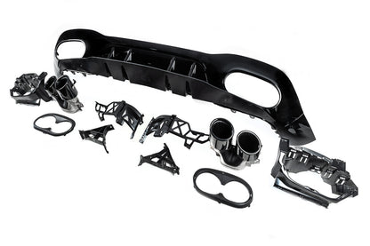 Rear diffuser with exhaust tips (Design A45 HB) for Mercedes A-сlass W177 2018- - image 6