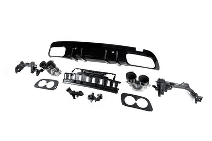 Rear diffuser with exhaust tips (Design C43) for Mercedes C-сlass W205 2014-2021 - image 4