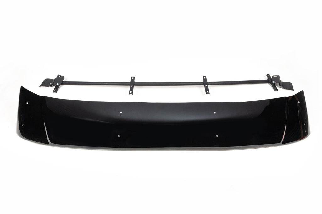 The visor on the windshield (gloss black, 5mm) for Ford Transit 2000-2014 - Reelken Auto