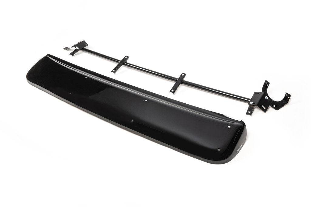 The visor on the windshield (gloss black, 5mm) for Peugeot Partner Tepee 2008-2018 - Reelken Auto