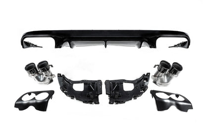 Rear Diffuser Black with Black Tips (AMG53 Design) for Mercedes E-class coupe C238 2016-2024 - image 3