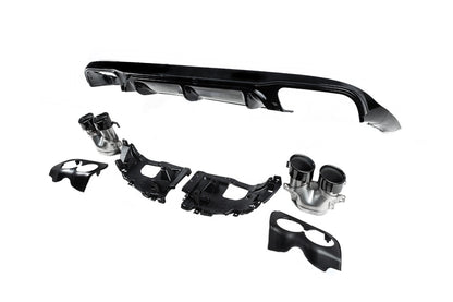 Rear Diffuser with Tips Black (AMG53 Design) for Mercedes E-class coupe C238 2016-2024 - image 4