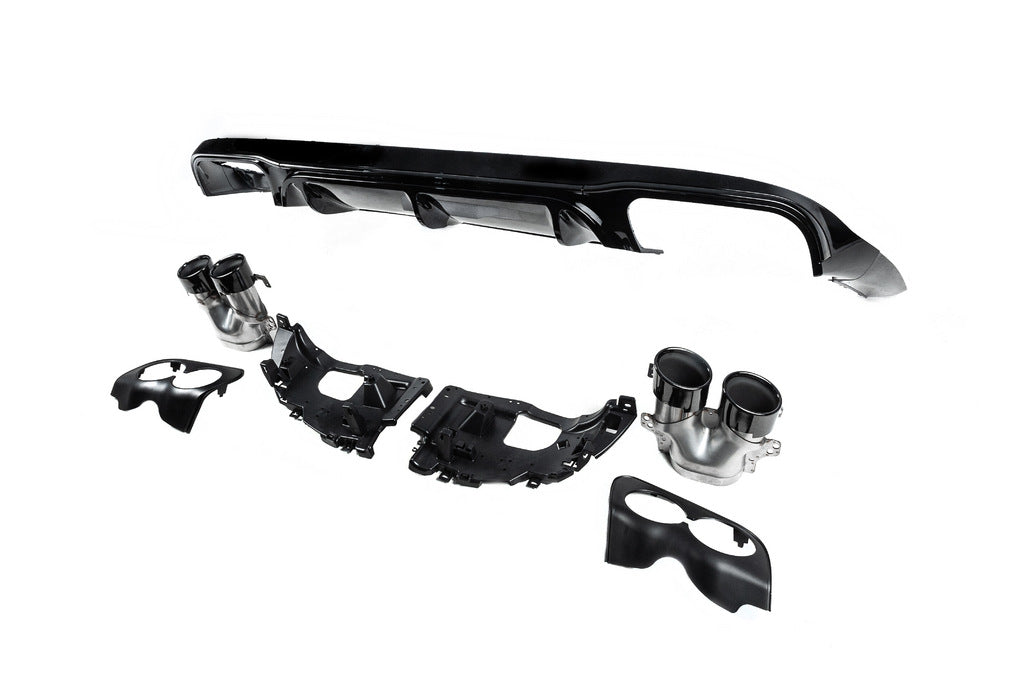 Rear Diffuser Black with Black Tips (AMG53 Design) for Mercedes E-class coupe C238 2016-2024 - image 5