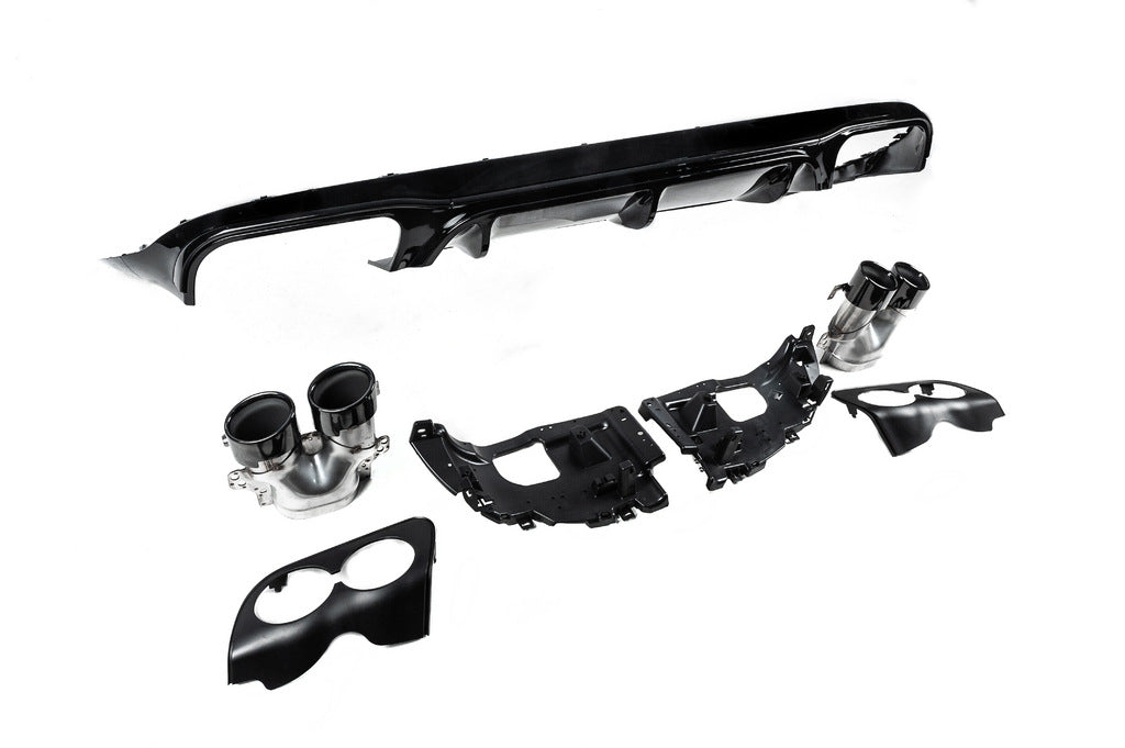 Rear Diffuser Black with Black Tips (AMG53 Design) for Mercedes E-class coupe C238 2016-2024 - image 6