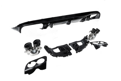 Rear Diffuser Black with Black Tips (AMG53 Design) for Mercedes E-class coupe C238 2016-2024 - image 6