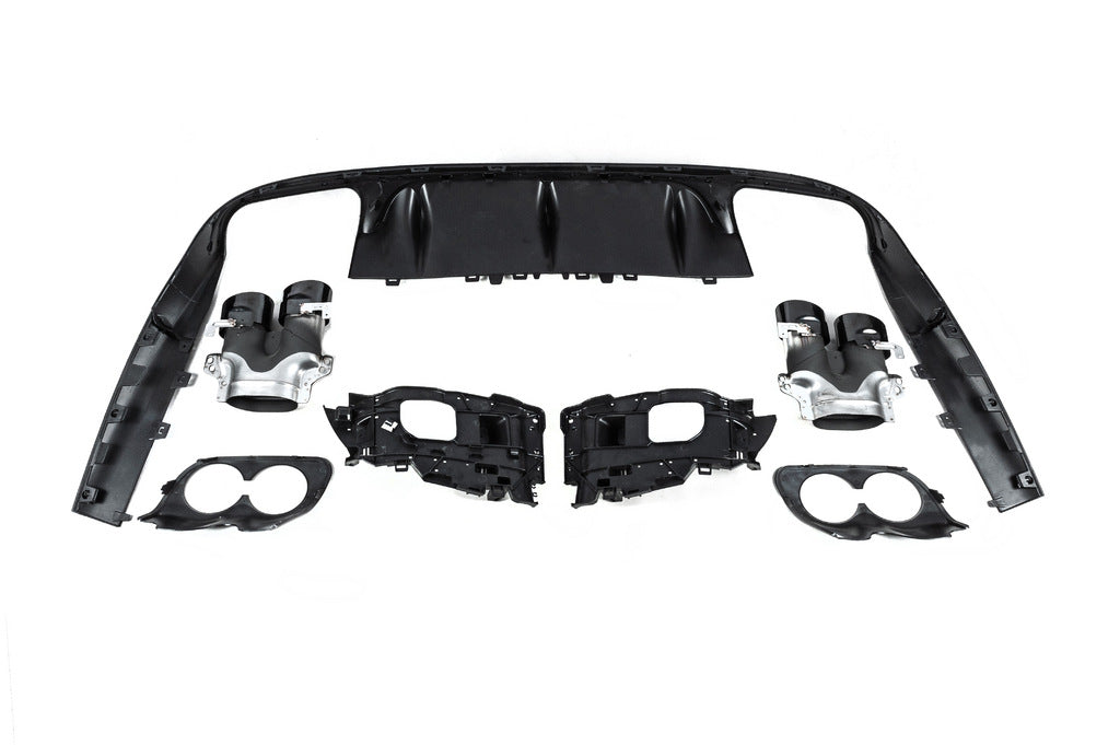 Rear Diffuser Black with Black Tips (AMG53 Design) for Mercedes E-class coupe C238 2016-2024 - image 7