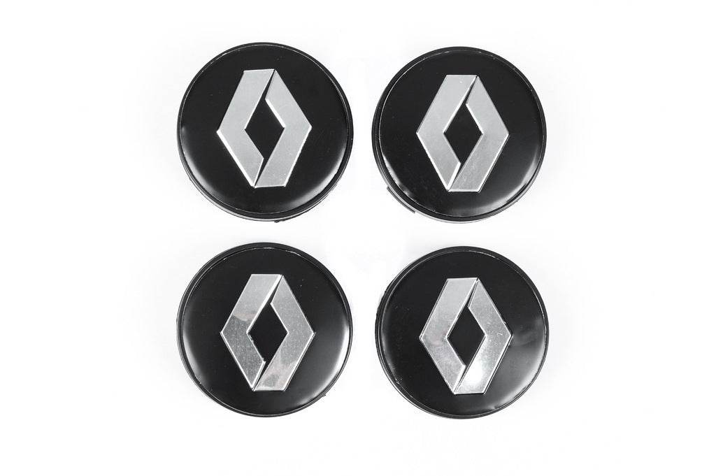 Wheel caps black 5888 (60mm by 56mm, 4 pcs.) for Renault - Reelken Auto