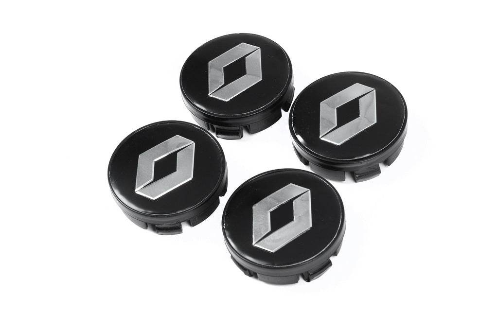 Wheel caps black 5888 (60mm by 56mm, 4 pcs.) for Renault - Reelken Auto